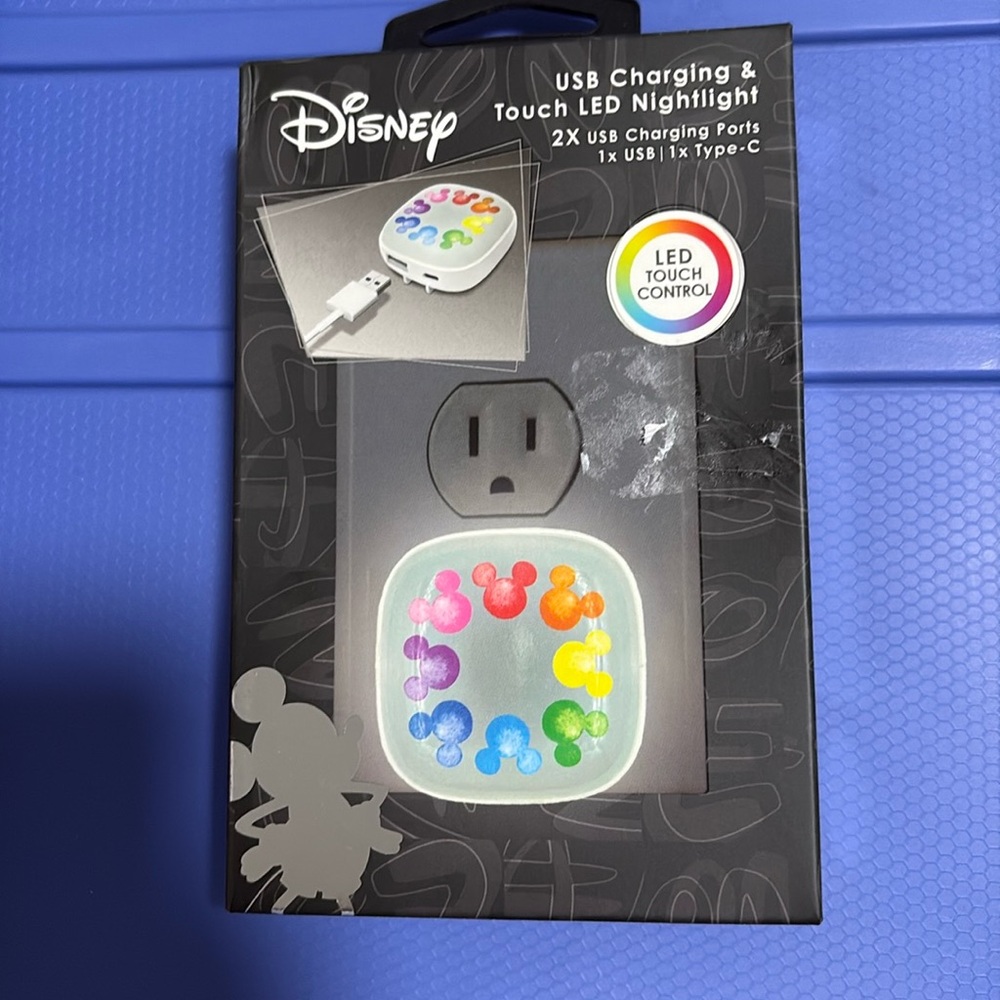 Disney Mickey Mouse design USB charging & Touch LED nightlight new